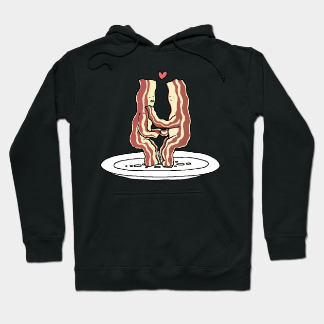 Bacon loving each other Hoodie by Master Tingus store